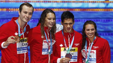 Team Canada Swimmers Capture World Championship Bronze In Mixed Medley