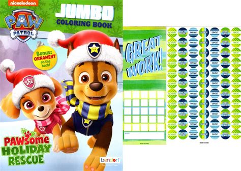 Paw Patrol Jumbo Coloring And Activity Book Paw Some Holiday Rescue