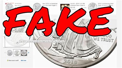 Warning 2019 Fake Silver Eagles On Ebay Youtube