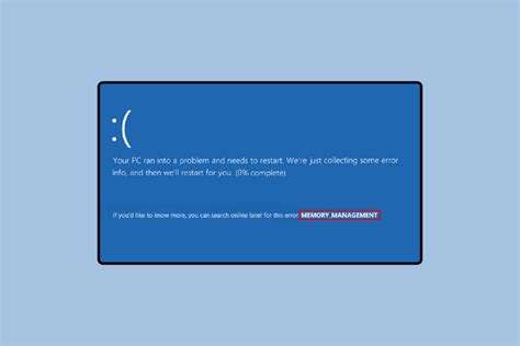 How To Fix Windows Stop Code Memory Management Bsod Error Techcult