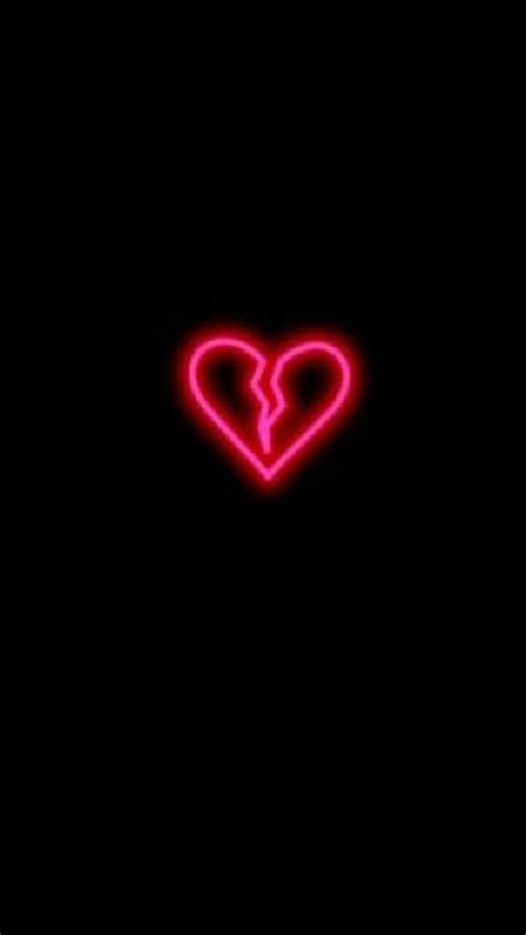 Aesthetic Red Heart Neon Wallpapers Wallpaper Cave