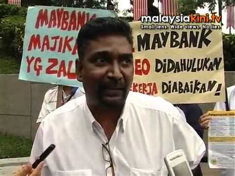 Political conspiracy behind bankruptcy notice to najib: Malaysiakini.TV - NUBE pickets against Maybank during ...