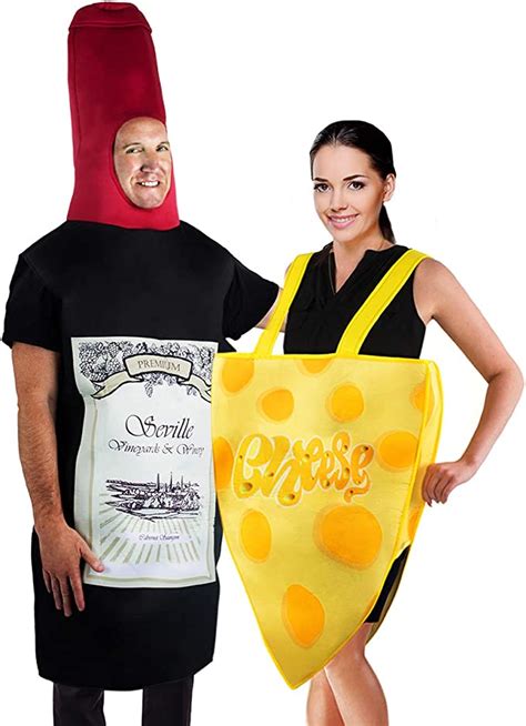Tigerdoe Couples Costumes Wine And Cheese Costume Funny Adult