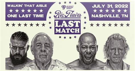 Updated Card For JCP Event With Ric Flair S Last Match Announce Teams