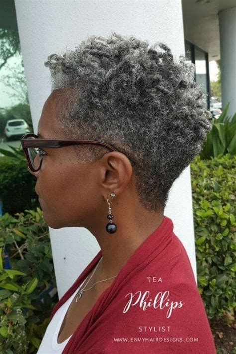 Hairstyles For Black Women Over 60 Short Grey Hair