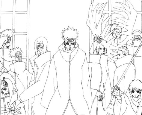 Lineart Naruto Akatsuki By Thoucandsunny On Deviantart