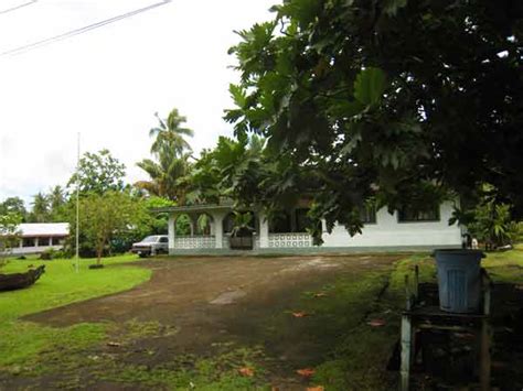 Houses On Tutuila Island In American Samoa