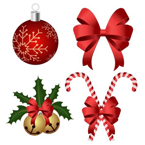 Christmas Decoration And Ornament Set 1214267 Vector Art At Vecteezy