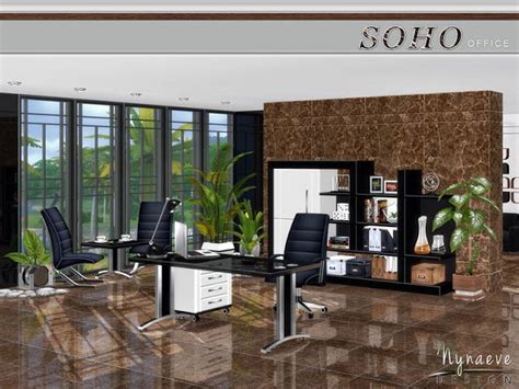 Sims 4 Ccs The Best Soho Office By Nynaevedesign The Sims Sims 3