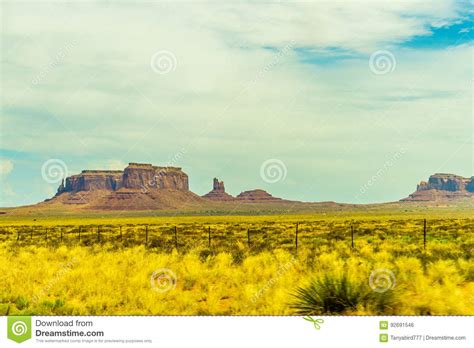 A Road Leading To Monument Valley Stock Photo Image Of Park Kayenta