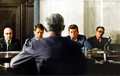 Historical Porn On Twitter 1957 Robert And John F Kennedy At The Mcclellan Hearings On Labor