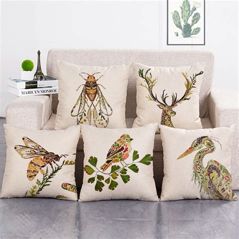 How to paint laminate or particleboard furniture | altar'd: Hand Painted Animal Insect Decorative Pillow Covers For ...
