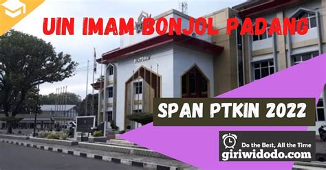 Jurusan Dan Daya Tampung SPAN PTKIN 2022 Universitas Islam Negeri Imam