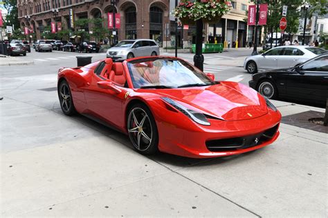 Pre Owned 2013 Ferrari 458 Spider Convertible In Chicago 93540 Alfa