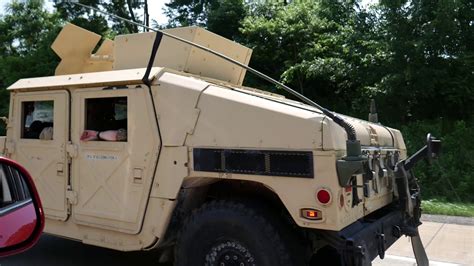 Humvee Convoy Rolling Through Tallmadge Ohio Youtube