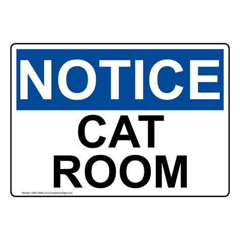 Osha Cat Room Sign One 34094