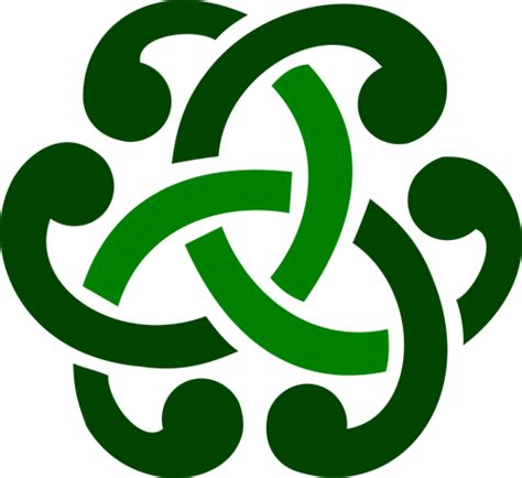 Vector Image Of Ornamental Green Celtic Design Detail Celtic Symbols