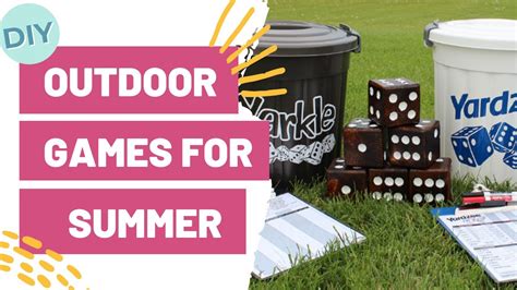 Diy Outdoor Games For Summer Easy Craft Idea Youtube