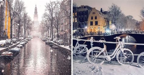 I Photographed Amsterdam Covered By Heavy Snow Winter Scenes
