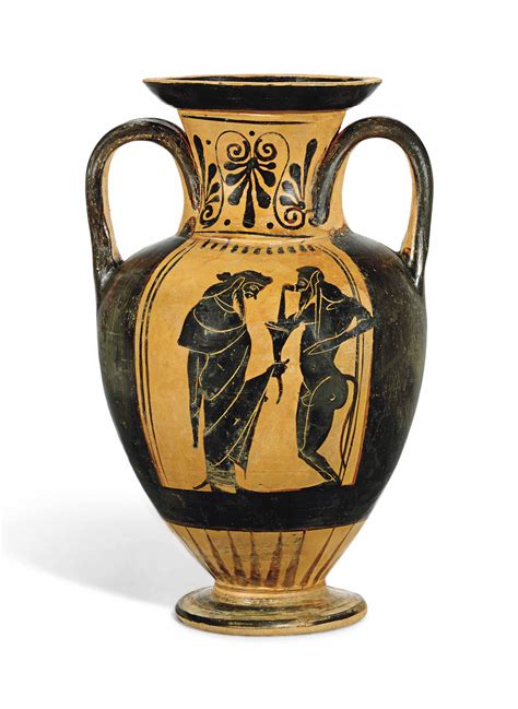 An Attic Black Figured Amphora Circa 550 Bc Christies