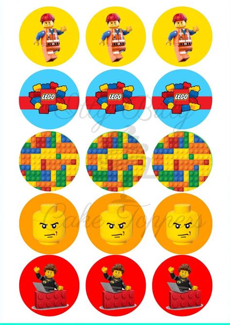 Lego Cupcake Toppers Itty Bitty Cake Toppers