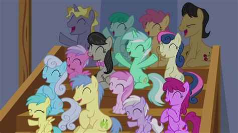 Image Audience Of Ponies Cheering For Tender Taps S6e4png My