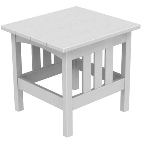 Poly Wood Recycled Plastic Wood Mission End Table Bbqguys