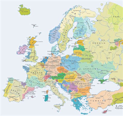 Hypothetical Map Of Europe If Regional Independence Movements Were To
