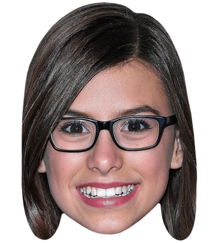 Madisyn Shipman Glasses Maske Aus Karton Celebrity Cutouts