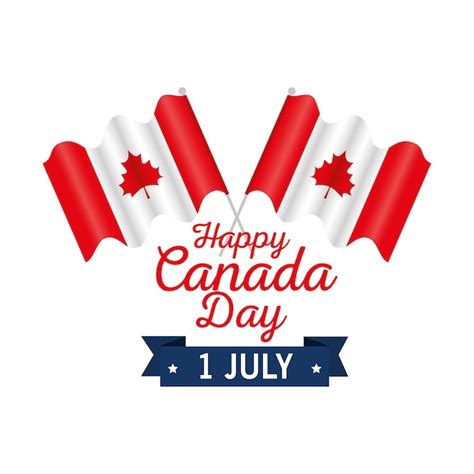 Premium Vector Happy Canada Day Celebration Poster