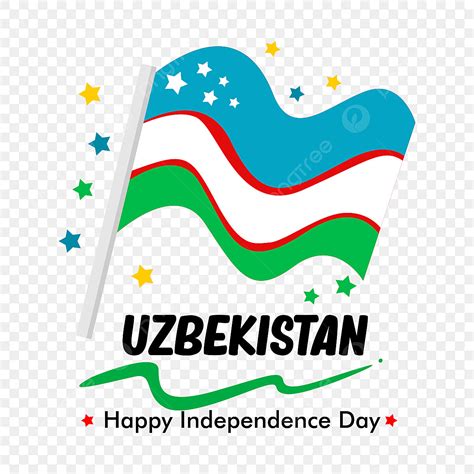 Gambar Selamat Kemerdekaan Desain Elemen Negara Uzbekistan Dengan