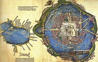 Mexico City (Tenochtitlán), 1524 | México tenochtitlan, Mapa de mexico ...