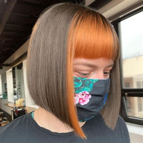 60 Pictures Of Dyed Bangs And Colored Fringe That Are Hot In 2024