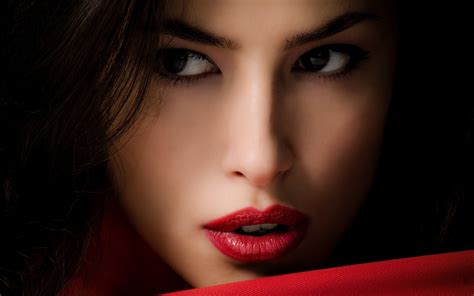 Women Portrait Red Lipstick Face HD Wallpapers Desktop And Mobile