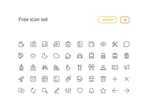 20x20 Free Line Icon Set By Significa On Dribbble