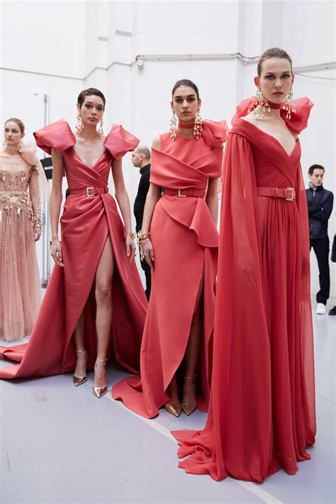 elie saab at couture spring 2020 backstage elie saab couture haute couture dresses haute