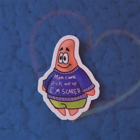 Patrick Star Sweater Meme Sticker Etsy