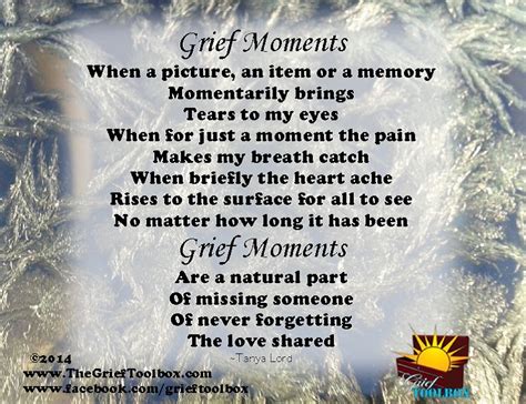 Grief Moments A Poem The Grief Toolbox
