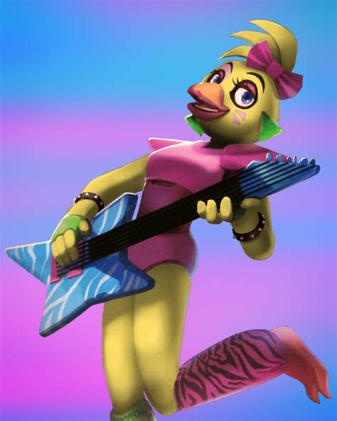 Glamrock Chica But She Has The Normal And Classic Color Would You