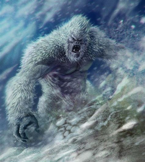 Yeti By Brent Hollowell In 2021 Bigfoot Art Mythical Creatures