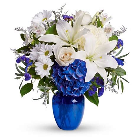 Telefloras Beautiful In Blue Bouquet Richards Florist Local Florist