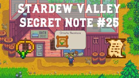Secret Note 25 Stardew Valley 14 Giving The Necklace To Caroline