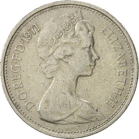 Five Pence 1971 Coin From United Kingdom Online Coin Club