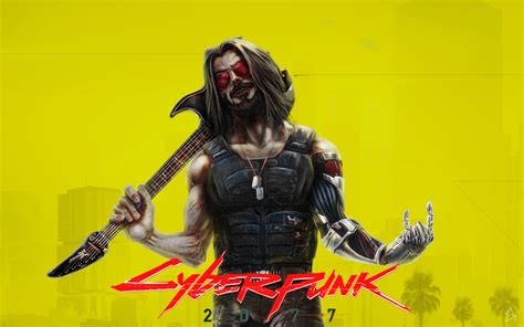2560x1440 Johnny Silverhand Aka Keanu Reeves In Cyberpunk 2077 1440p