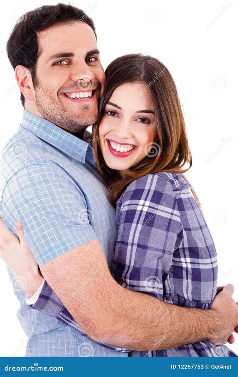 Hug Feliz Dos Amantes Imagem De Stock Imagem De Amor 12267753