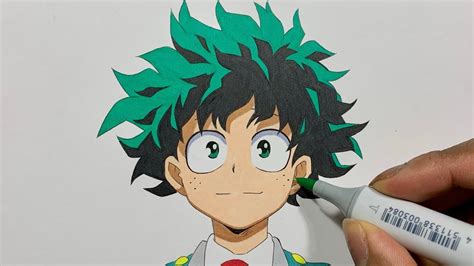 Izuku Midoriya Hero Mask Drawing