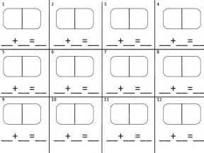 Domino Addition Recording Sheet Kindergarten Math Ideas Pinterest