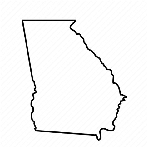 Geography Georgia Map State Usa Icon Download On Iconfinder