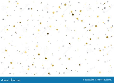 Christmas Digital Paper With Gold And Silver Stars Silver And Gold
