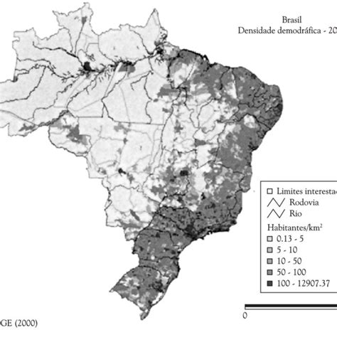 Population And Urbanization In Brazil S Major Ecosystems 1996 And 2000 Download Table